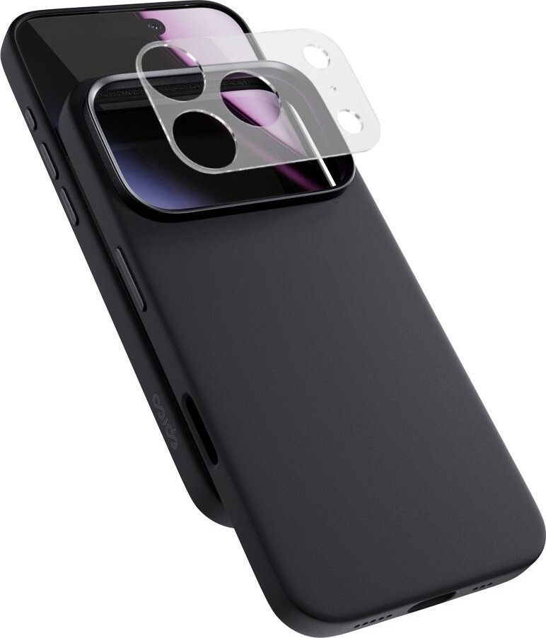 Epico Silicone Pro Mag+ kryt iPhone 17 Pro Qi2 & MagSafe kompatibilný – čierny