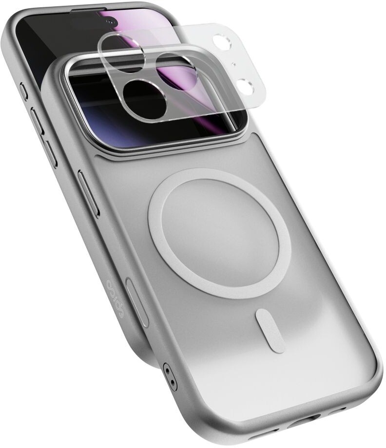 Epico HeroMatte Pro Mag+ kryt iPhone 17 Pro Qi2 & MagSafe kompatibilný – sivý