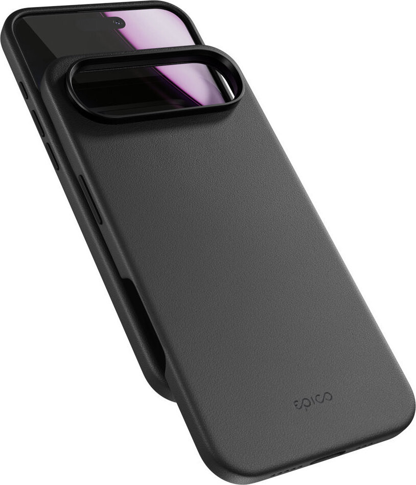 Epico Leather Pro Mag+ kryt iPhone Air Qi2 & MagSafe kompatibilný – čierny