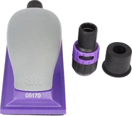 3M Hookit Purple+ ruční brusný blok s odsáváním, rozměr 70 x 127 mm
