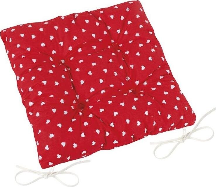 Bellatex Adela prešívaný – 40 × 40 cm, prešívaný – srdiečka