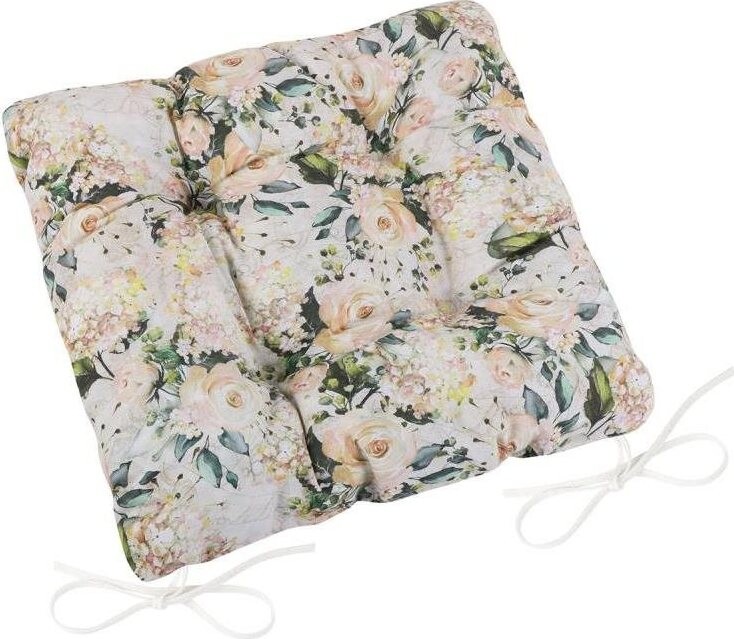 Bellatex EMA prešívaný – 40 × 40 cm, prešívaný – vanilková ruža