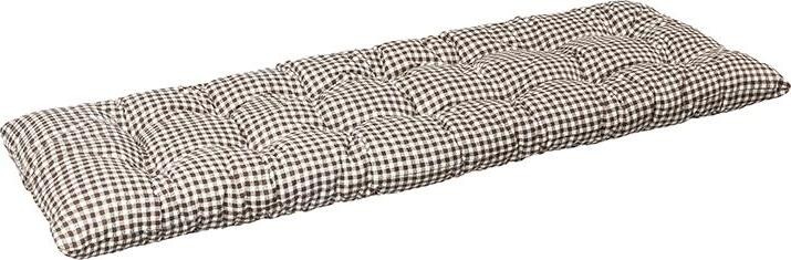 BELLATEX Sedák na lavicu 41/608 prešívaný 40 × 140 kocka hnedá