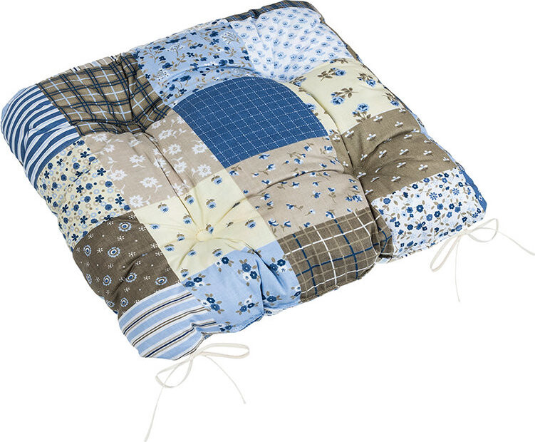 BELLATEX Adela Sedák 41/240 prešívaný 40 × 40 cm patchwork modrý