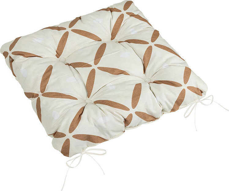BELLATEX Adela Sedák 41/239 prešívaný 40 × 40 cm krížiky hnedé