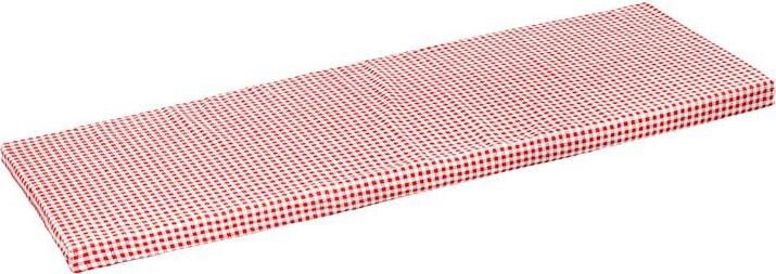 BELLATEX Poduška na lavicu 34/609 hladká na zips 40 × 150 kocka červená