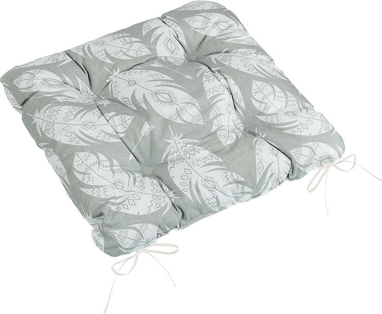 BELLATEX Adela Sedák 41/237 prešívaný 40 × 40 cm šedé pierka