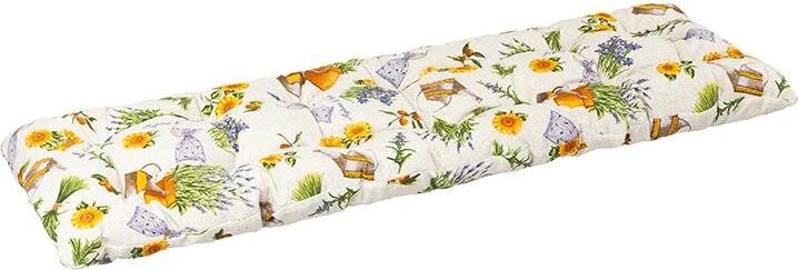 BELLATEX Vankúš na lavicu 41/561 prešívaný 40 × 150 levanduľa s kanvičkou