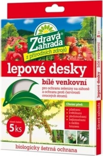 Lepové dosky ZDRAVÁ ZÁHRADA biele, na piliarky 15 × 20 cm 5 ks