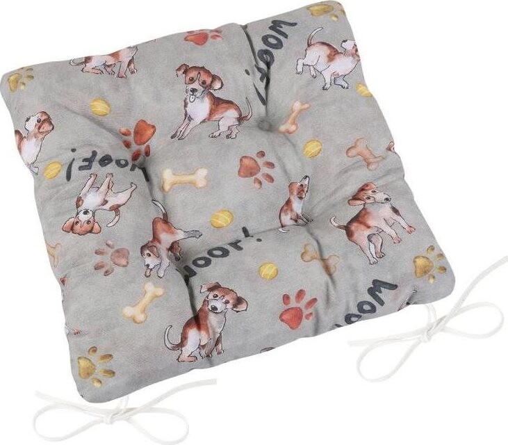 Bellatex EMA prešívaný – 40 × 40 cm, prešívaný – psík