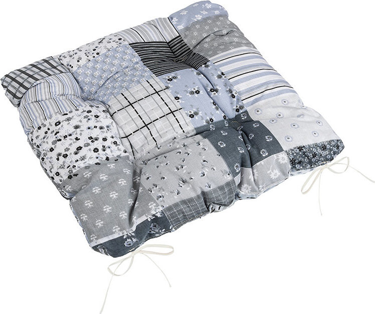 BELLATEX Adela Sedák 41/241 prešívaný 40 × 40 cm patchwork sivý
