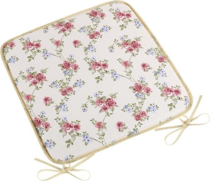 BELLATEX Sedák DITA 34/404 – hladký 40 × 40, popínavá ružička