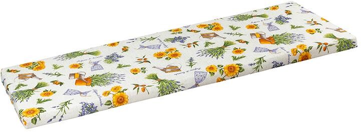 BELLATEX Poduška na lavicu 34/561 hladká na zips 40 × 150 levanduľa s kanvičkou