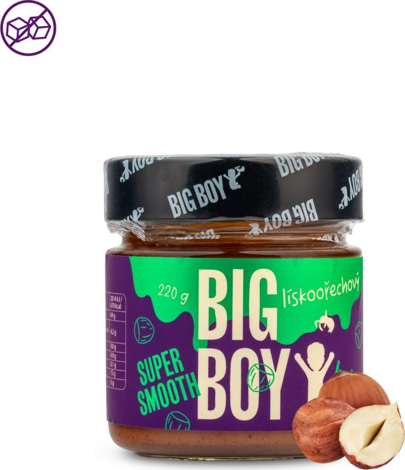 BIG BOY Lieskovorechový krém super smooth 220 g