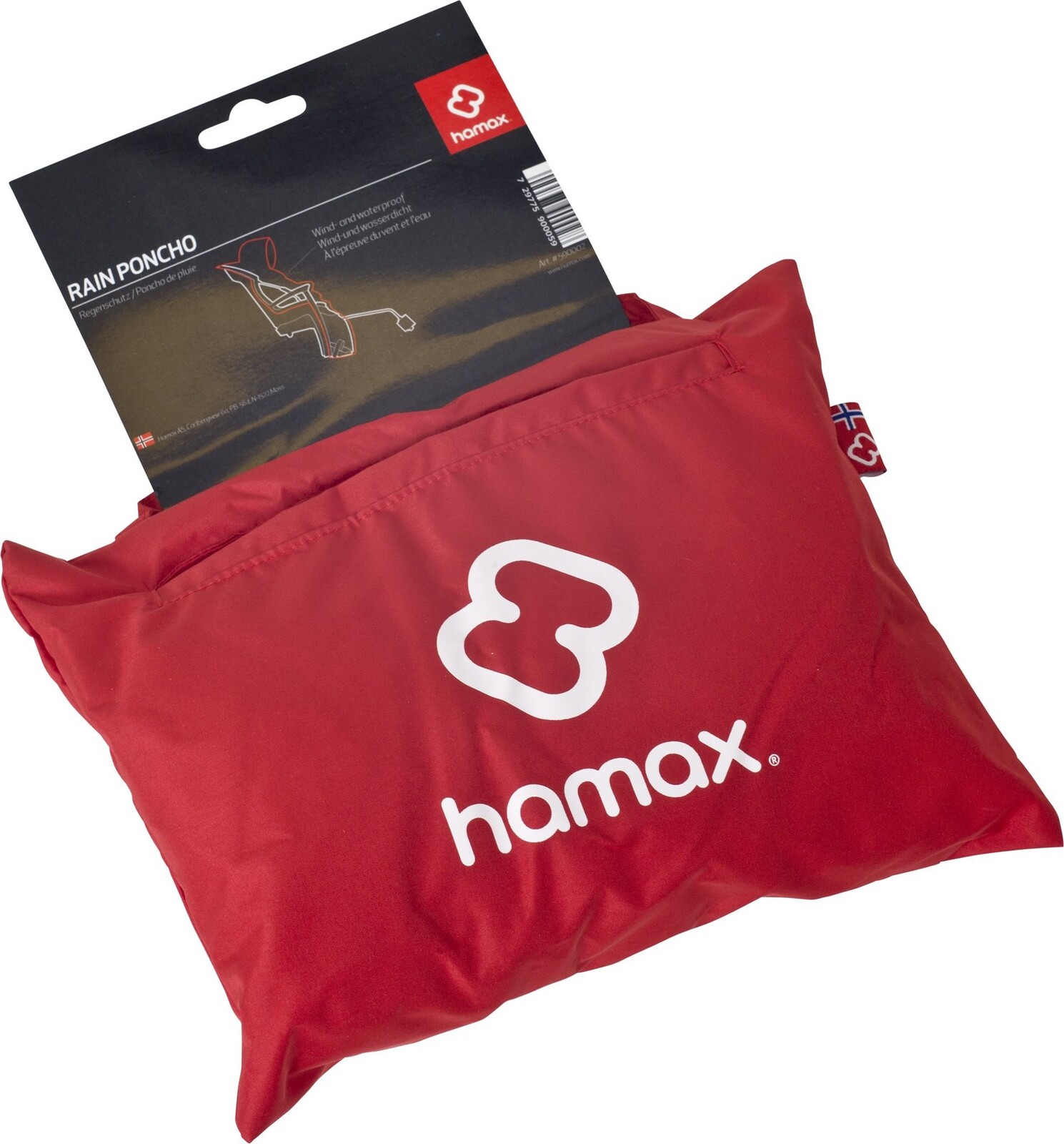 Hamax Pláštenka k cyklosedačke – červená
