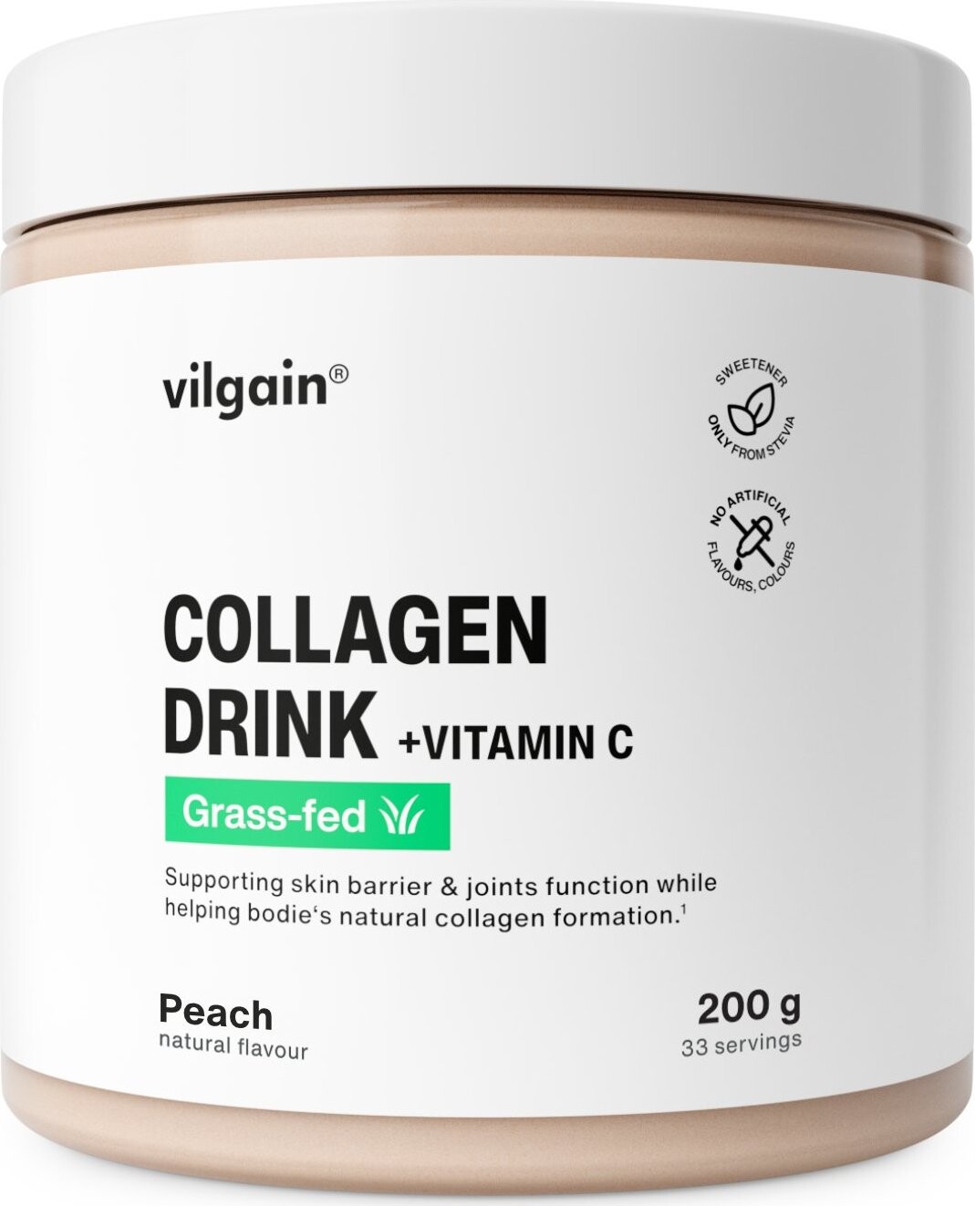 Vilgain Collagen Drink + Vitamín C broskyňa 200 g