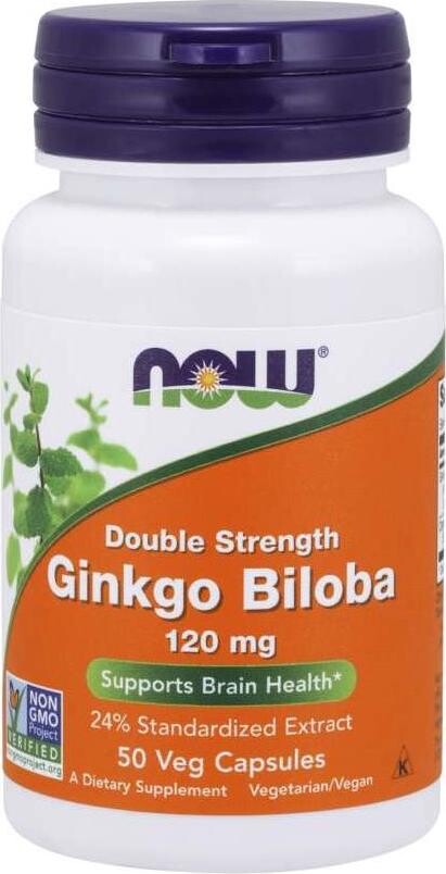 NOW Ginkgo Biloba Double Strenght, 120 mg