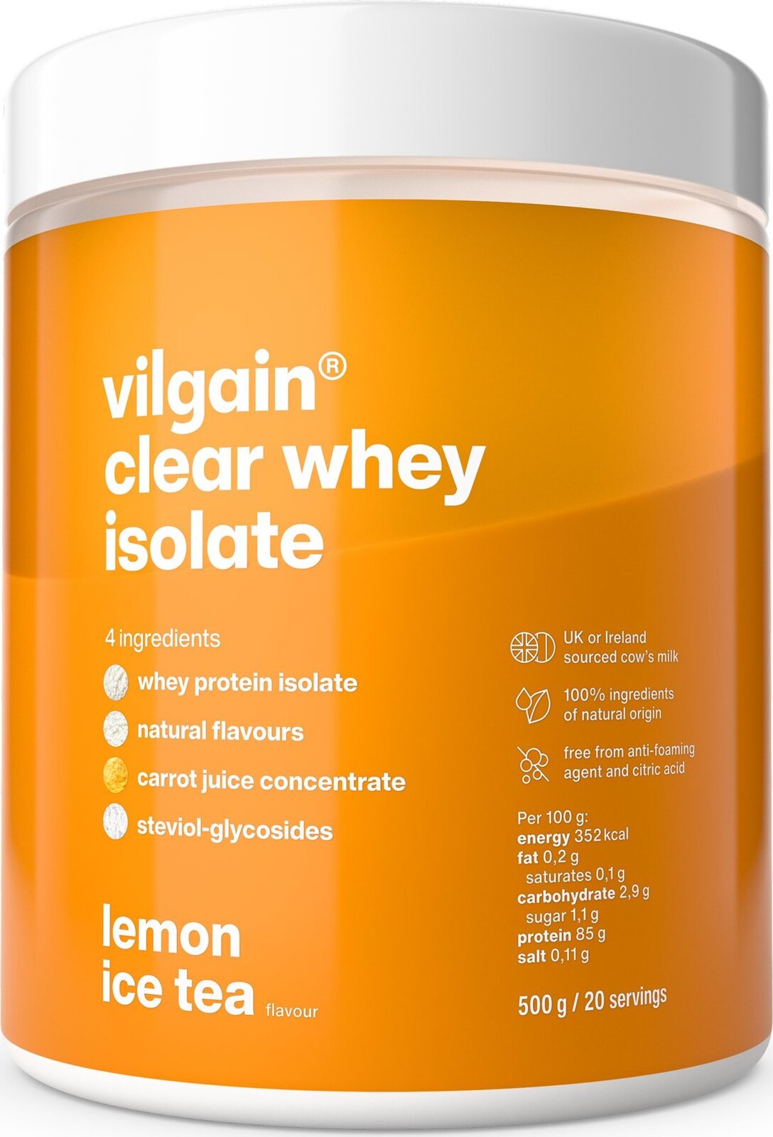Vilgain Clear Whey Isolate 500 g Lemon ice tea
