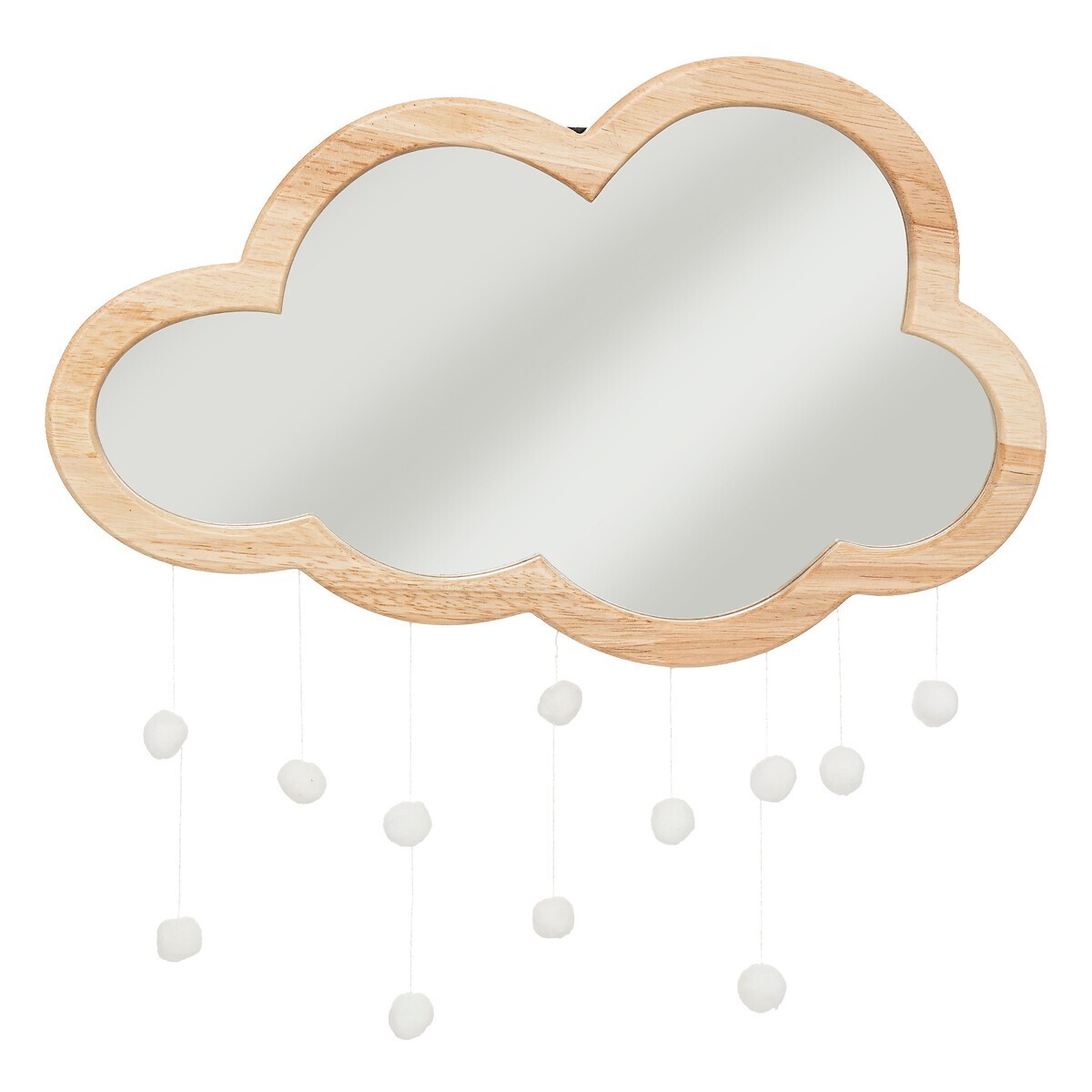 Dětské zrcadlo CLOUD hnědé