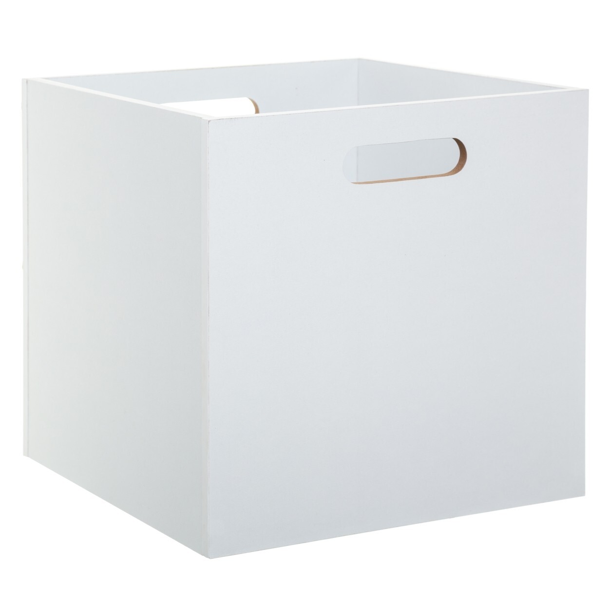 Dřevěný úložný box XERO 31x31 cm bílý