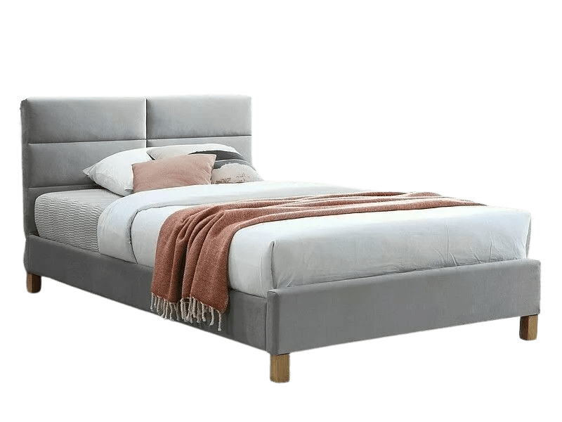 Jednolůžková čalouněná postel Sierra 120x200 Bluvel 03 světle šedá