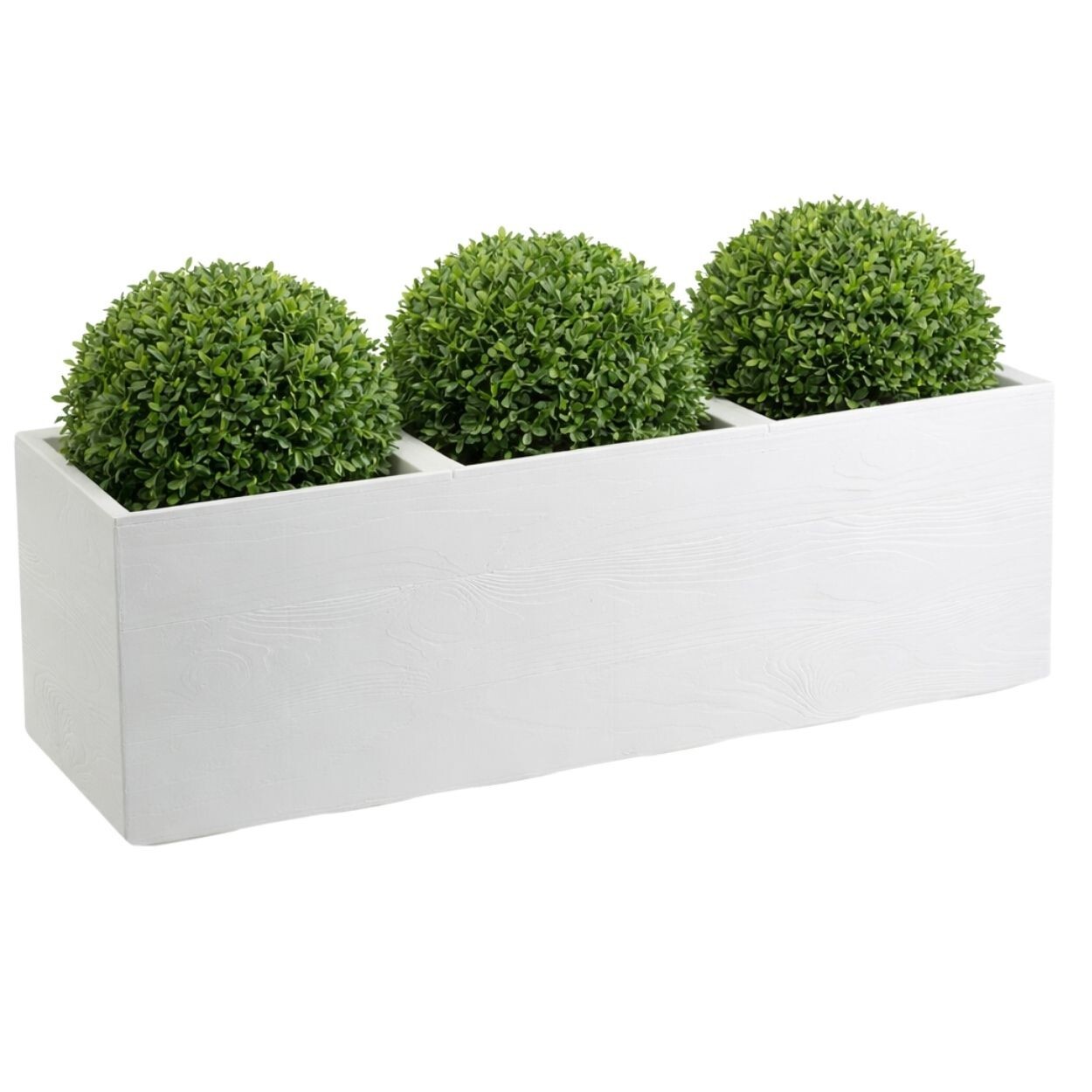 Květináč na kolečkách BETONIQUE 90x30 cm krémové dřevo
