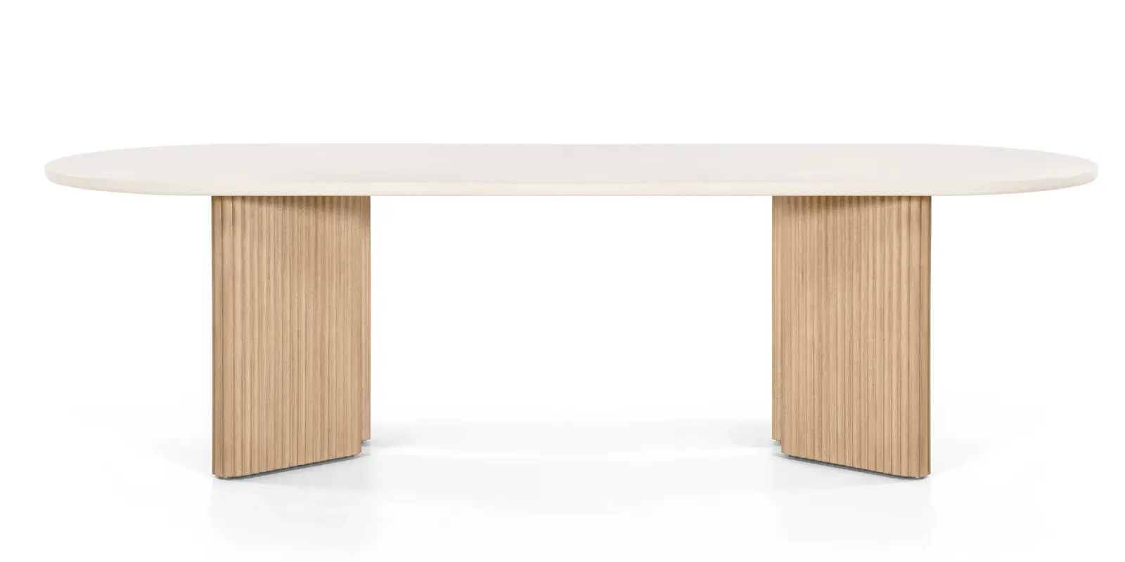 Zahradní stůl Komorebi 270 cm z masivu akáciové dřevo/béžový