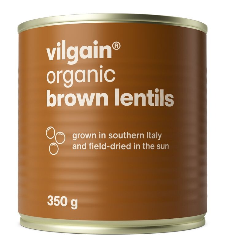 Vilgain Hnedá šošovica v náleve BIO – 350 g