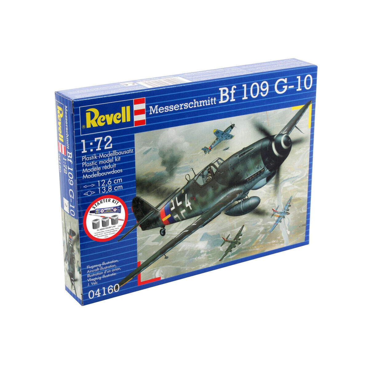 Revell Starter Kit lietadlo 74160 - Messerschmitt Bf-109 (1:72)