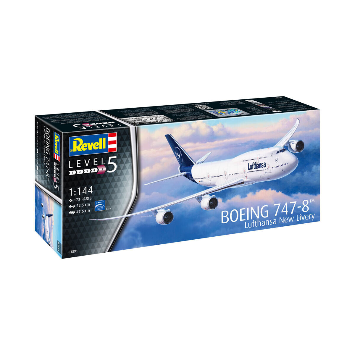 Revell Plastic ModelKit lietadlo 03891 - Boeing 747-8 Lufthansa