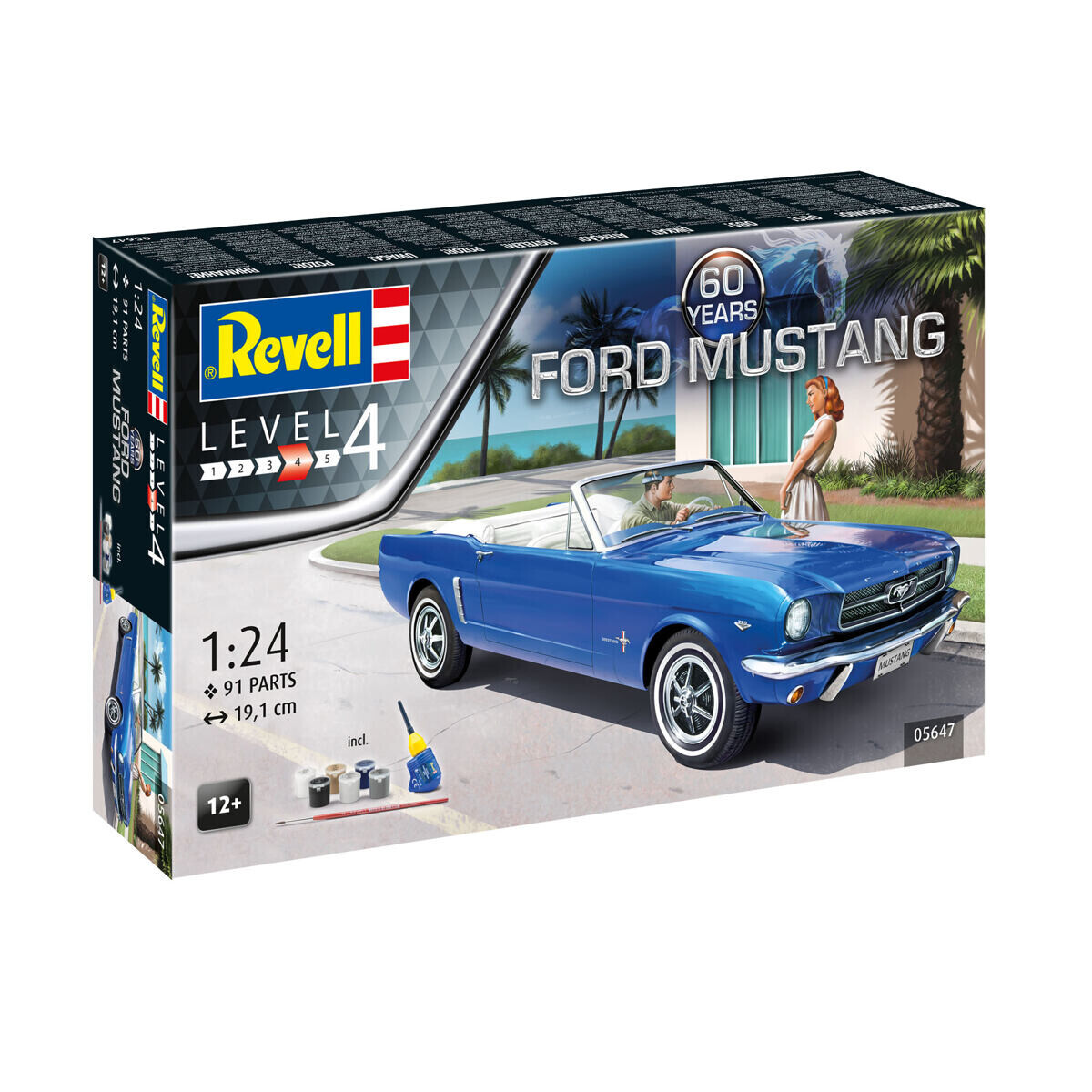 Revell Gift-Set auto 05647 - 60. výročie Ford Mustang (1:24)