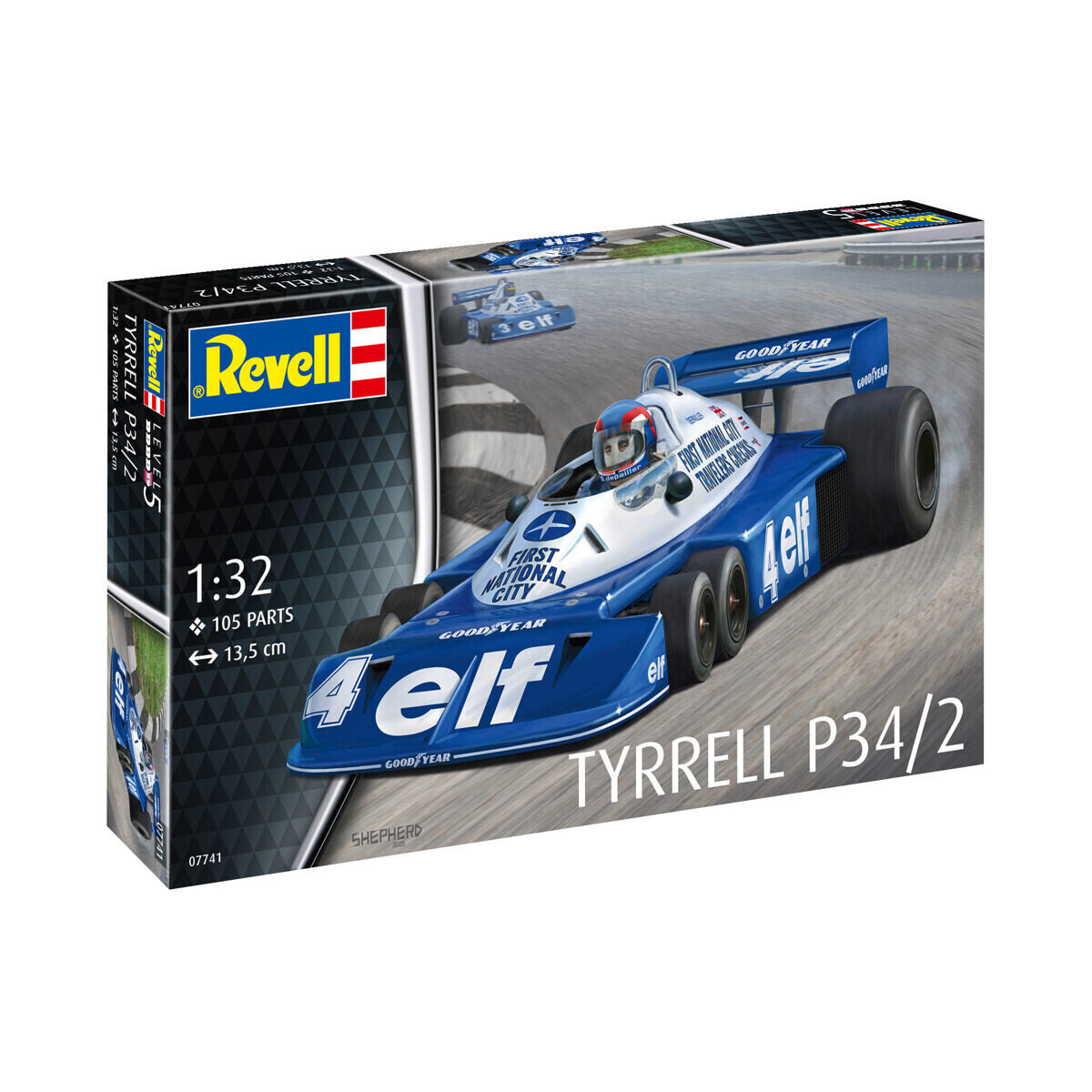 Revell Plastic ModelKit Auto 07741 - Tyrrel P34/2 6-Wheeler (1:32)