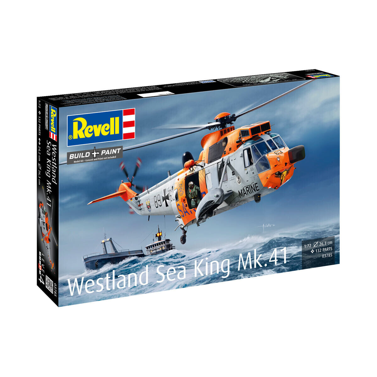Revell Plastic ModelKit vrtuľník 03785 - Westland Sea King Mk. 41 (1:72)