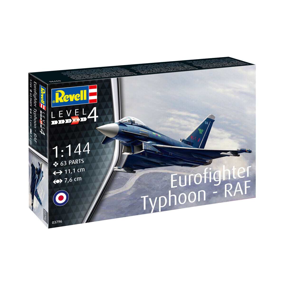 Revell Plastic ModelKit lietadlo 03796 - Eurofighter Typhoon - RAF (1:144)