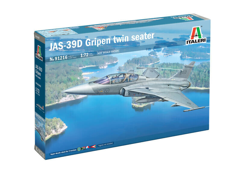Italeri Model Kit letadlo 91216 - JAS-39 Twin Seater (1:72)