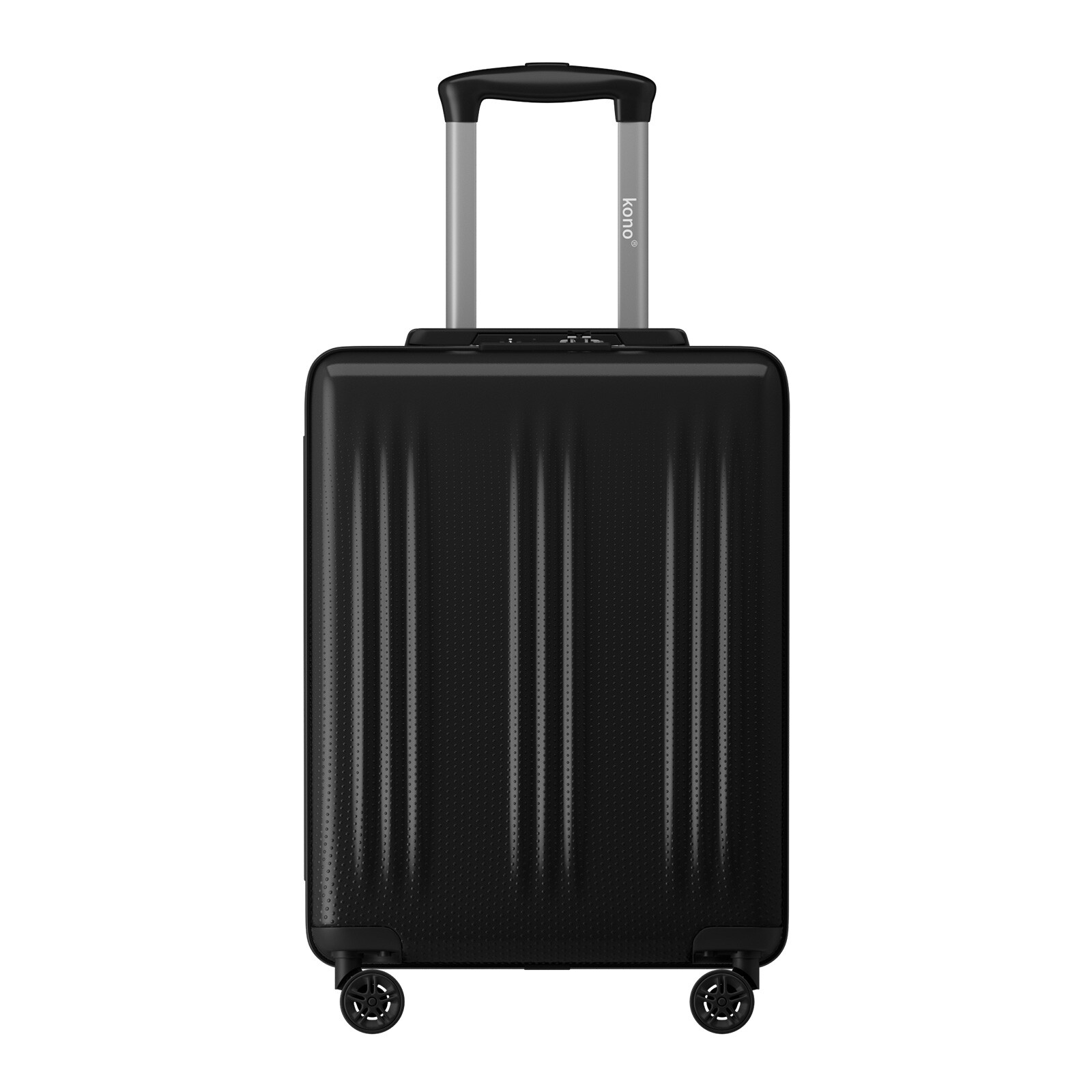 Kabínový kufor Premium ABS+PC KONO - čierny - 34,2 L