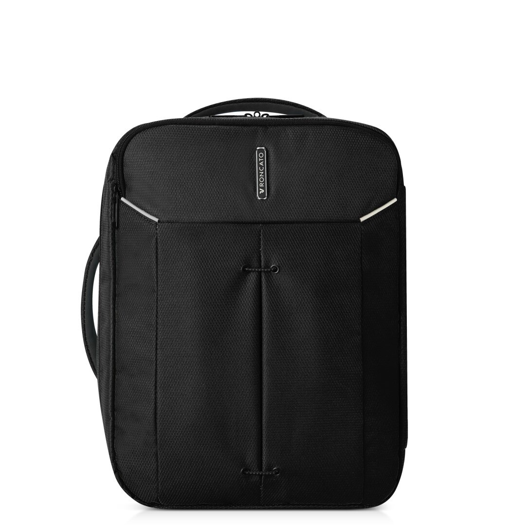 Moderný batoh do lietadla Roncato IRONIK 24 L - čierny - 40x30x20 cm