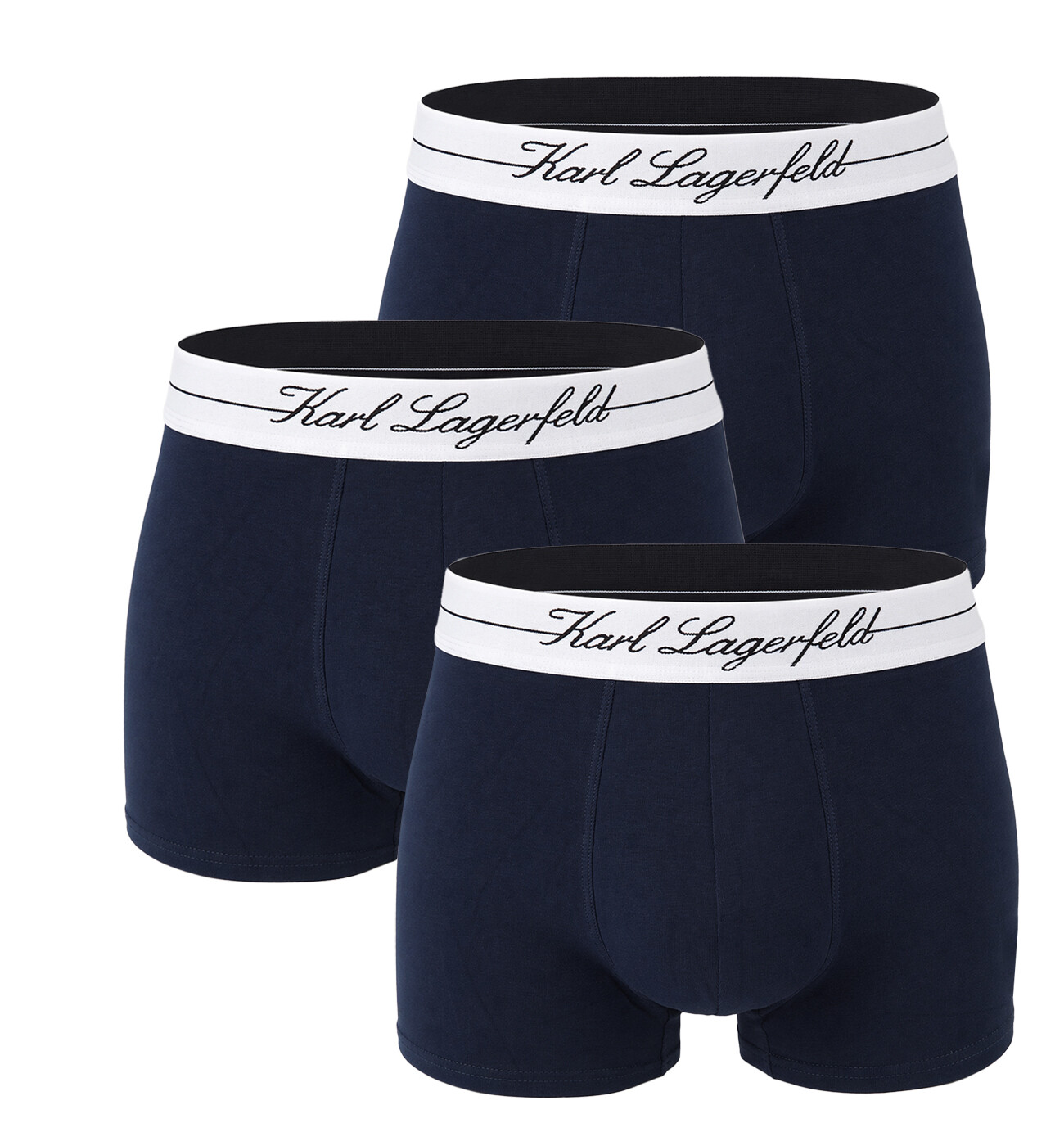 KARL LAGERFELD - boxerky 3PACK hotel KARL lyocell navy tones