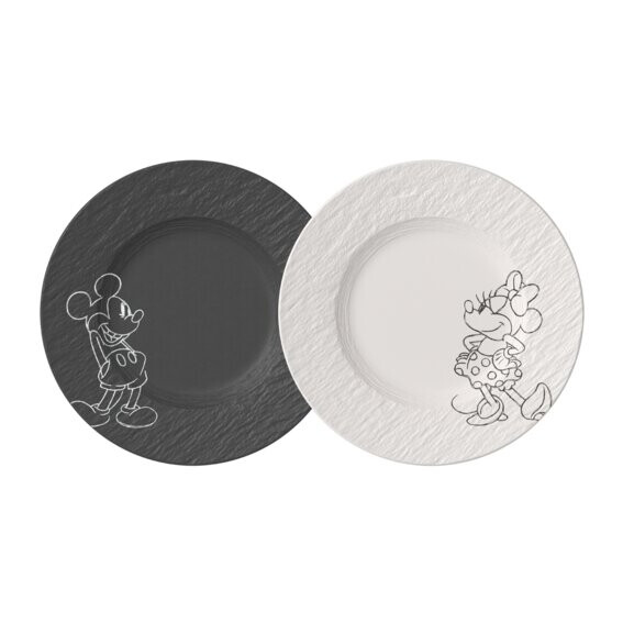 Villeroy & Boch Sada dezertných tanierikov Manufacture Rock – Mickey Mouse, 2 ks 10-4719-8511