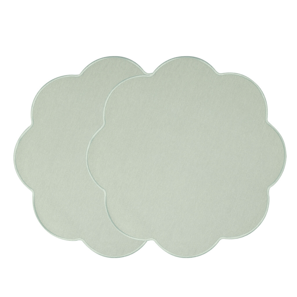 Villeroy & Boch Látkové obrúsky v tvare kvetu Fleur Vert, Ø 40 cm, 2 ks 10-1722-6095
