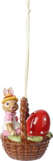 Villeroy & Boch Bunny Tales veľkonočná závesná dekorácia, zajačica Anna v košíčku 14-8662-6874