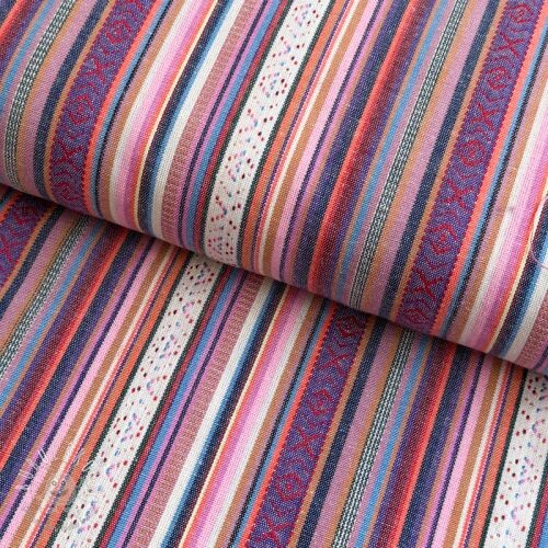Žakár YARN DYED Stripes multicolor