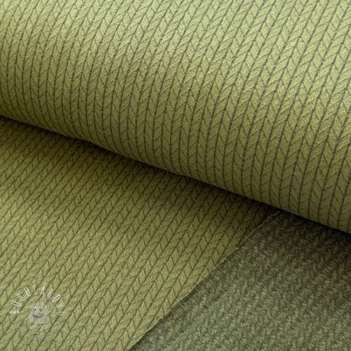 Pletenina RECYCLED Cable khaki