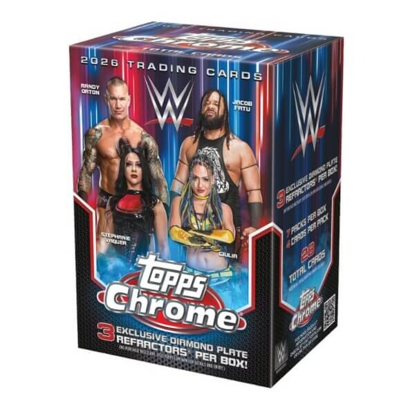 Topps 2026 Topps Chrome WWE Blaster Box