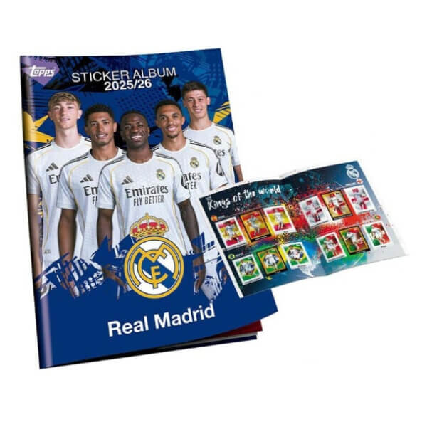 Topps Futbalové samolepky a Album Topps Real Madrid 2025/2026