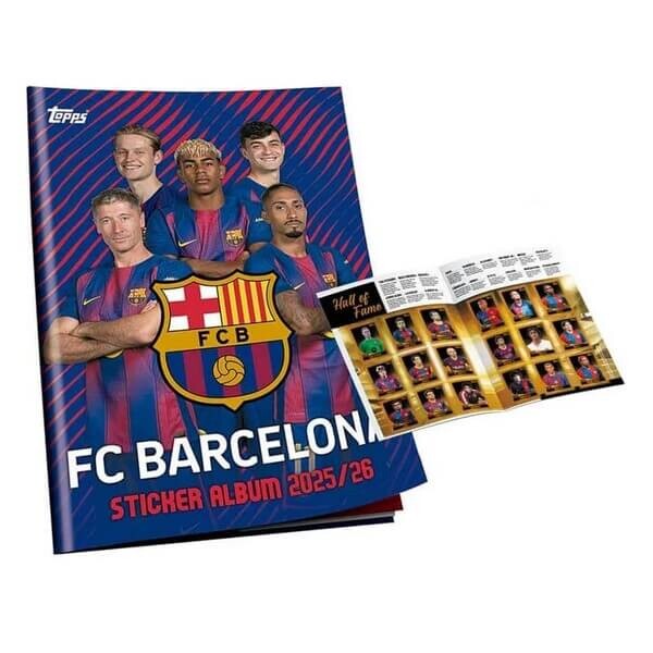 Topps Futbalové samolepky a Album Topps Barcelona 2025/2026