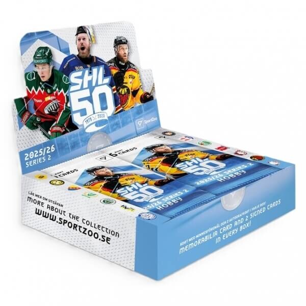 Sportzoo 2025-2026 Svenska hockeyligan SHL 2. séria Hobby Box - hokejové karty