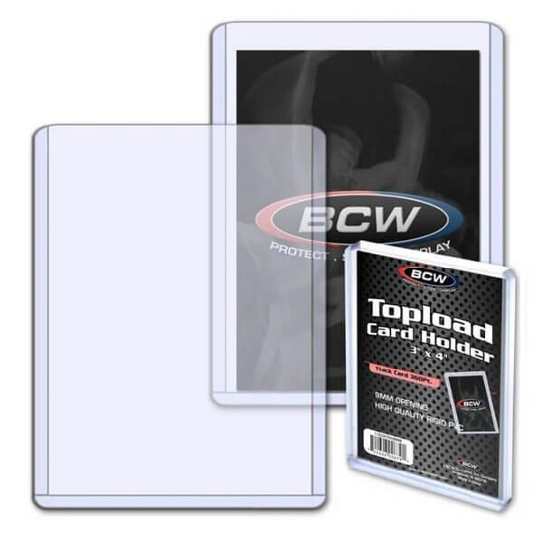 BCW Toploader BCW 3x4 Thick Card Topload Holder 240 PT - 10 ks