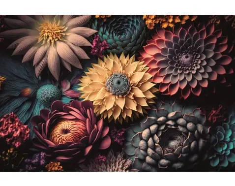 Obraz na plátne Zamatové kvety vintage, 90x60 cm%