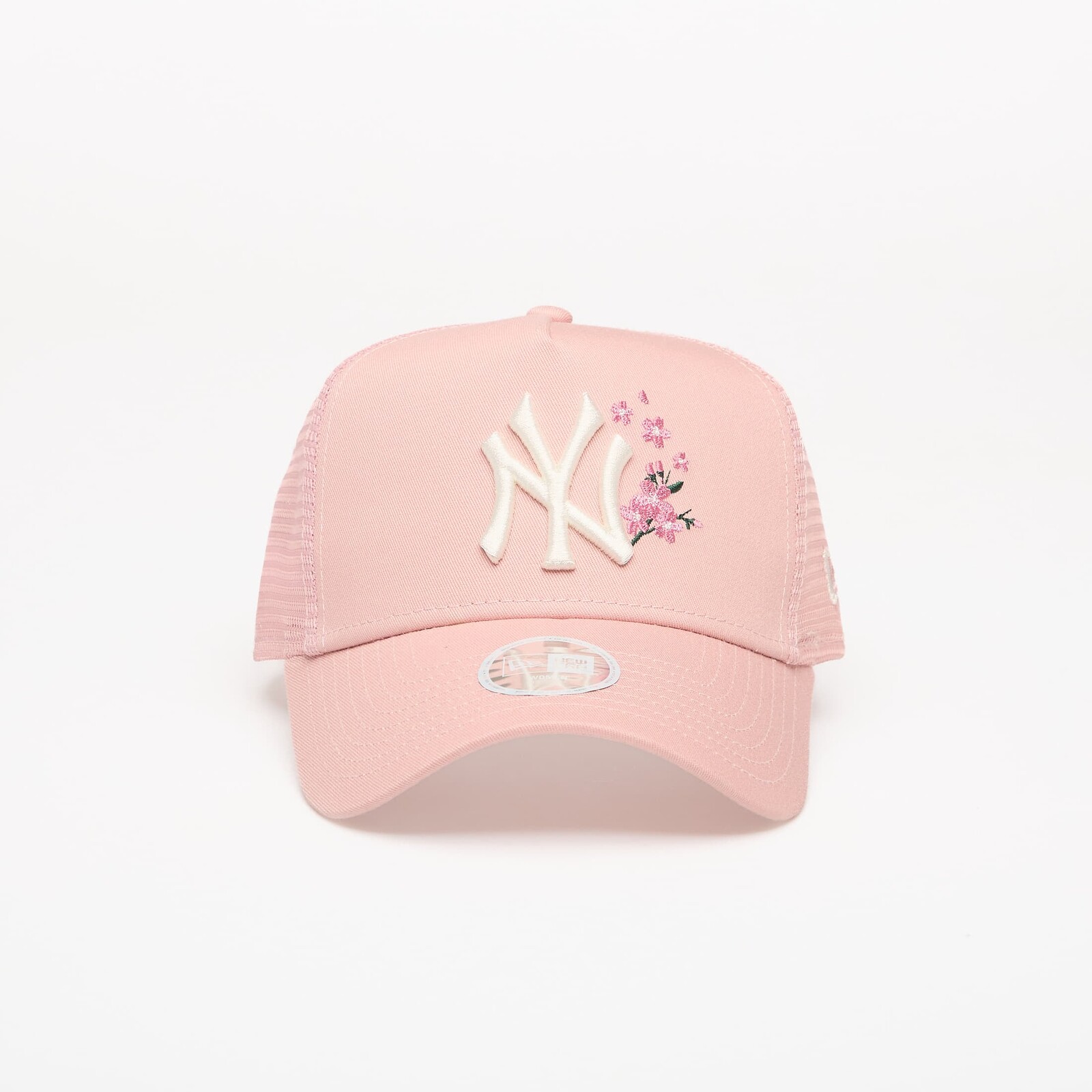 Šiltovka New Era 9FORTY AF Trucker Floral New York Yankees Pink Rouge/ Chrome White Universal